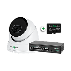 Комплект відеоспостереження з функцією розпізнавання облич на 1 IP камеру GV-803