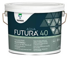 Фарба Futura Aqua 40 для металу, дерева Teknos 0,9 л