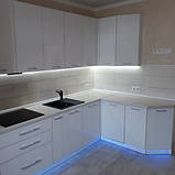 LED підсвітка на кухню 200 см, із сенсором, готовий комплект з кріпленнями та блоком живлення, фото 4