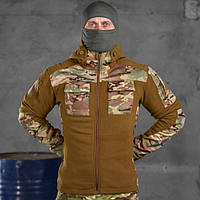 Флисовая куртка тактическая SoftShell, куртка Battle combo койот, военная куртка весна-осень M