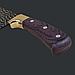 Сокира кухонна Santoku 300 мм з кованої сталі для шинкування, фото 5