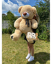 Плюшевий ведмедик Барбер 140 см з шарфом