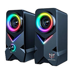 Колонки ONIKUMA Multimedia speaker L2 акустична система для ПК з RGB підсвічуванням Bluetooth USB блютуз