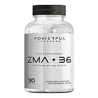 Цинк, магний, витамин В6 Powerful Progress ZMA + B6 (90 капс)