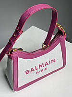 Женская сумка из эко-кожи Balmain B-Army Canvas Leather Shoulder