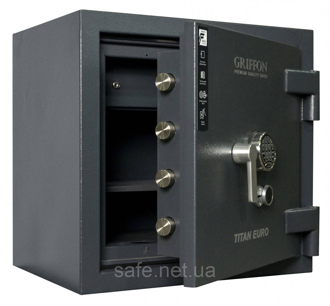 Сейф вогнезламостійкий Griffon CLE V.70.K.E.Т (ВxШxГ: 700x700x600), 5 клас + LFS 30P, сейф від зламу та вогню