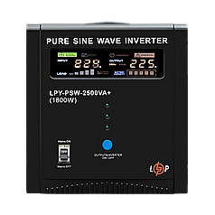 ДБЖ LogicPower LPY-PSW-2500VA+ (1800Вт) 10A/20A з правильною синусоїдою 24V