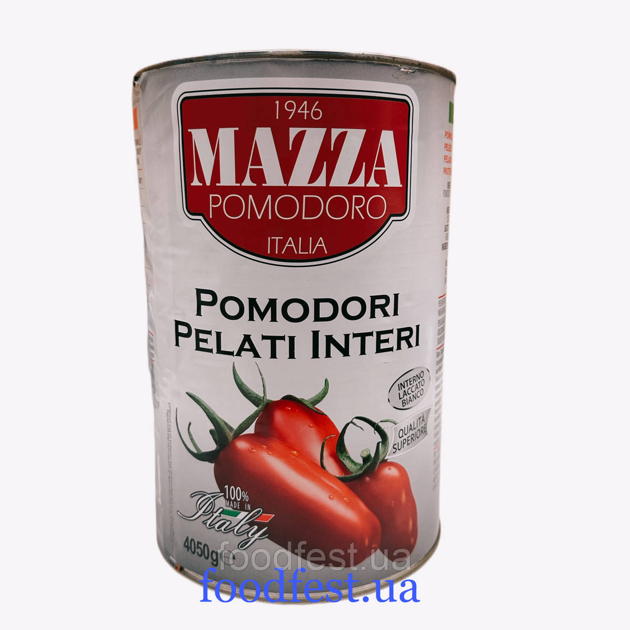 Томати очищені (цілі) ТМ Mazza 4050 грам, фото 1