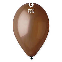 Латексна кулька Gemar коричнева(048) пастель 10"(25см) 100шт.
