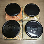 Скляні банки для сипучих 1062 мл (4 шт.) укр., фото 8