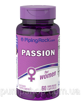 (уцінка термін по 2.24) Для підвищення жіночого лібідо PipingRock Passion for Women 60 капс., фото 2