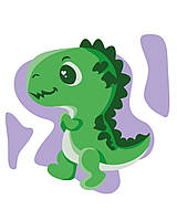 Розмальовка картина за номерами на полотні Маленький динозавр для дітей і дорослих арт-набір для малювання фарбами MBS051