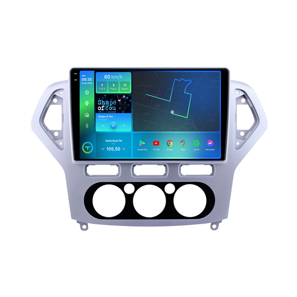 Штатна магнітола Torssen 2K Ford Mondeo 07-11 silver F9332 4G Carplay DSP