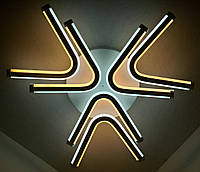 Світлодіодна стельова LED люстра 2068/6 Білий 7х61х61 см. o