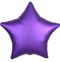 Фольгована кулька "Зірка" фіолетова сатин 18"(45см) 1шт.