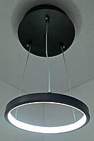 Світлодіодна стельова LED люстра 9079/1-(200)-bk Чорний 13-100х20х20 см. o