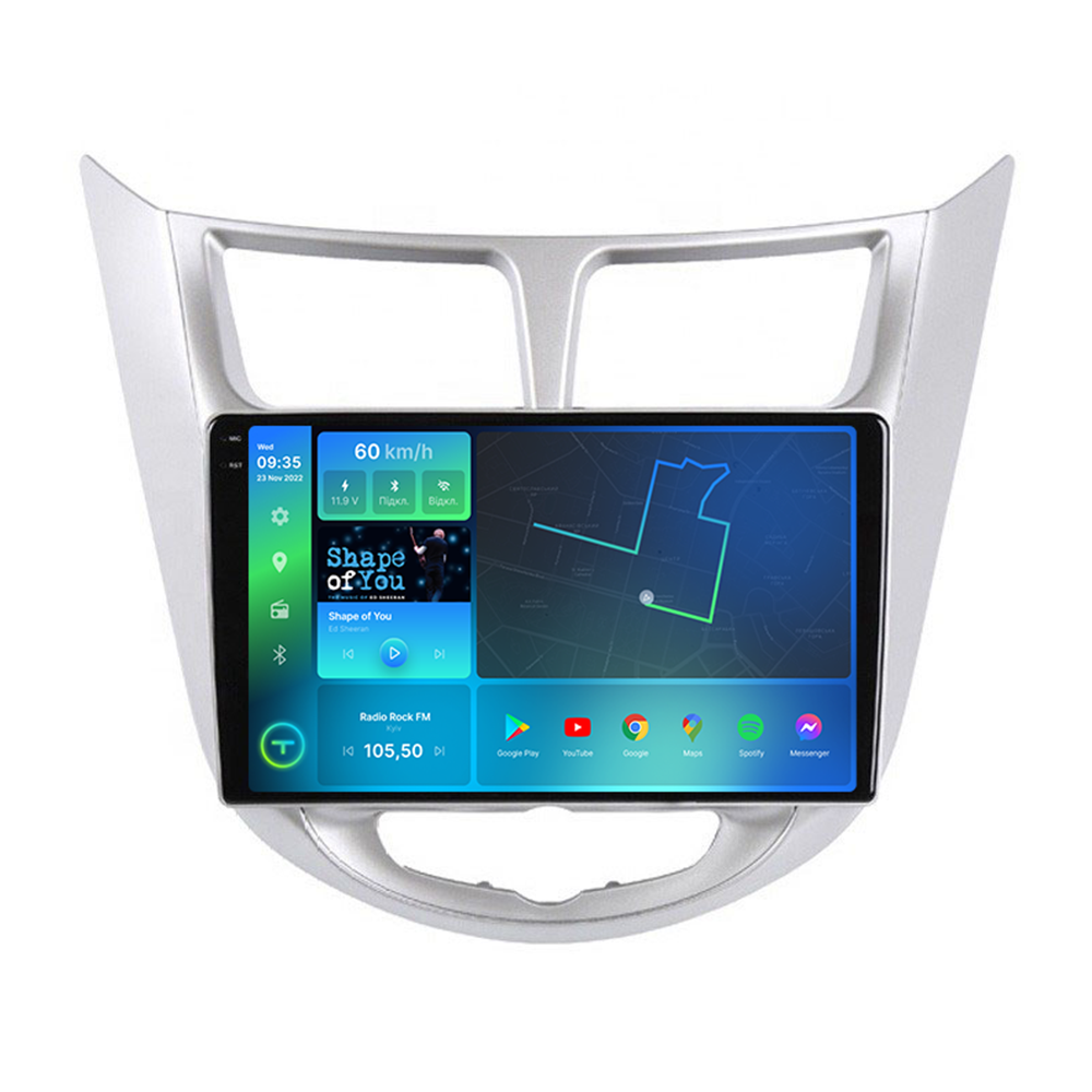 Штатна магнітола Torssen 2K Hyundai Accent 2011-2017 F9332 4G Carplay DSP, фото 1