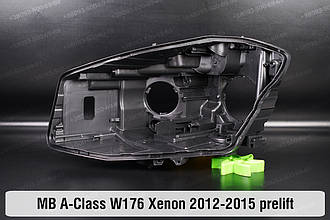 Корпус фари Mercedes-Benz A-Class W176 Xenon (2012-2015) III покоління дорестайлінг лівий