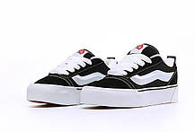 Жіночі кеди Vans Skool KNU Platform Взуття Ванс чорно-білі на високій платформі демісезон, фото 6