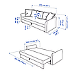 Диван 3-місний HOLMSUND IKEA 195.169.18, фото 6