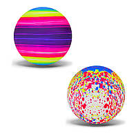 Мяч резиновый арт. RB1296 размер 6, 50 грамм, MIX 3 цвета, пакет TZP153