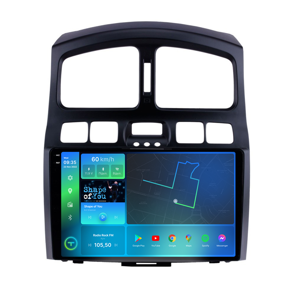Штатна магнітола Torssen 2K Hyundai Santa Fe 00-12 / Jac S1 07-13 F96128 4G Carplay DSP