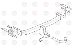 Фаркоп Nissan X-Trail (T32)(2014-2021) (Фаркоп Нісан Х Треіл) VasTol