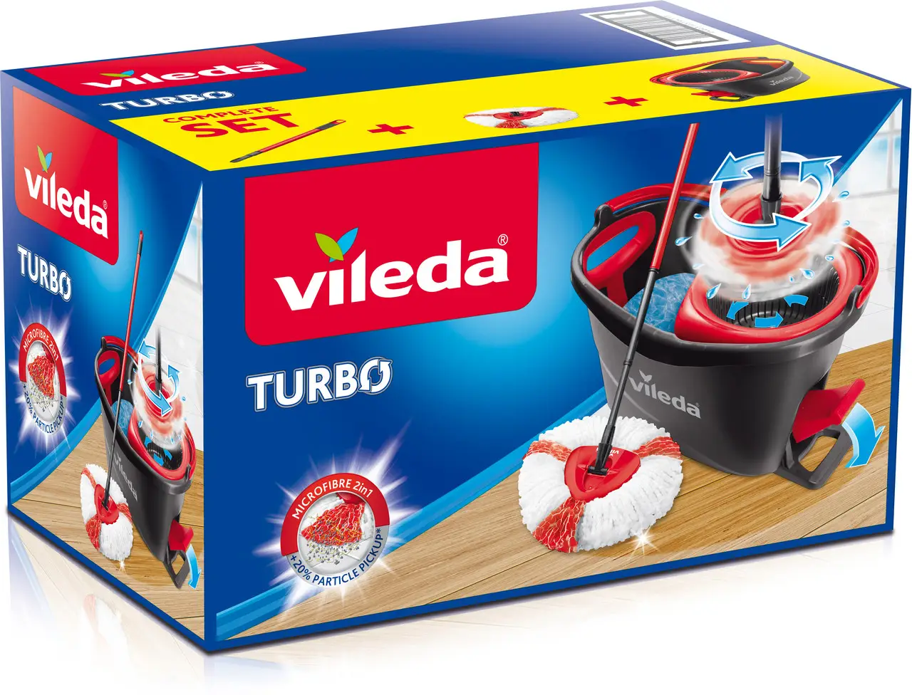 Набір для прибирання швабра+відро Vileda Easy Wring&Clean Turbo
