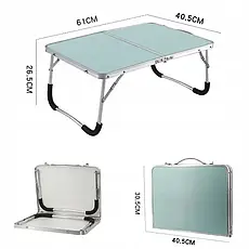 Туристичний столик алюмінієвий складаний, Столик для вулиці, Легкий портативний складаний стіл для барбекю, фото 4