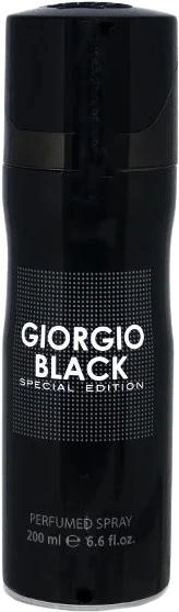 Дезодорант Fragrance World Giorgio Black для чоловіків — deo spray 200 ml