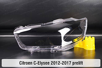 Скло фари Citroen C-Elysee (2012-2017) I покоління дорестайлінг ліве