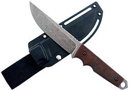 Ніж ZA-PAS URBAN TACTIC Stonewash, Brown Micarta, Kydex (UT-ST-M-BR)