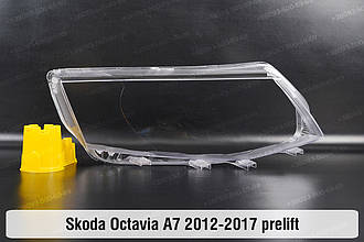 Скло фари Skoda Octavia A7 (2012-2017) III покоління дорестайлінг праве