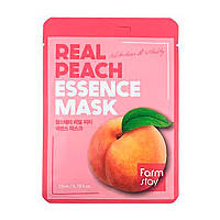Тканевая маска для лица с экстрактом персика FARMSTAY Real Peach, 23 мл