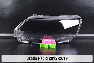 Скло фари Skoda Rapid (2012-2019) ліве