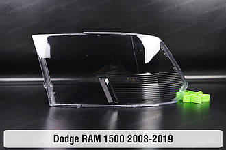 Скло фари Dodge RAM (2008-2019) IV покоління ліве