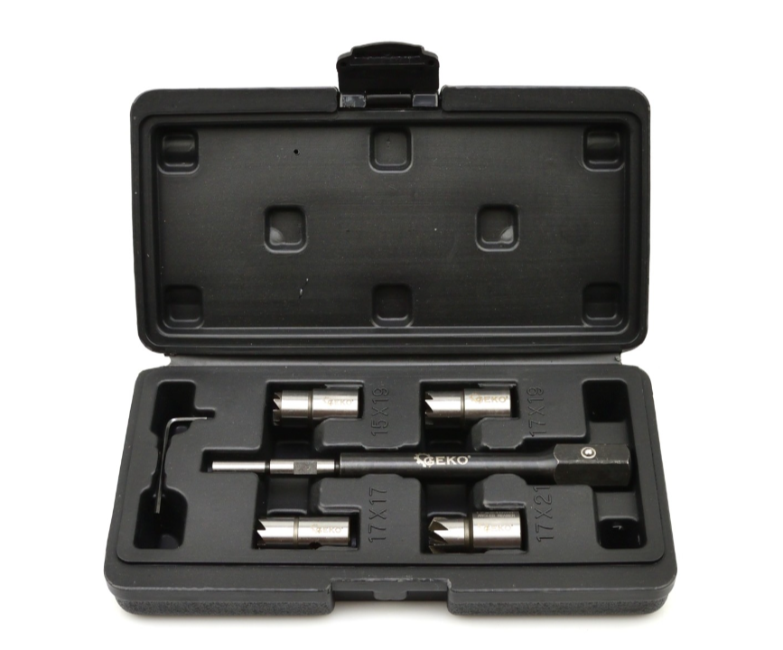 Набір фрез для очищення сідниць форсунок 5 предметів GEKO G02659, фото 1