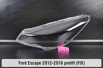 Скло фари Ford Escape (2012-2016) III покоління дорестайлінг ліве