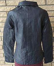 Куртка, косуха жіноча модна з екошкіри високої якості, є великі розміри MZX, фото 2