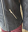 Батальна куртка, косуха жіноча модна з екошкіри високої якості, є великі розміри MZX, фото 8