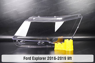 Скло фари Ford Explorer (2016-2019) V покоління рестайлінг ліве