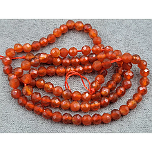 Намистини Сердолік 4мм гранований