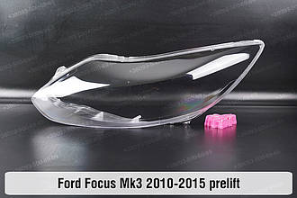 Скло фари Ford Focus Mk3 (2010-2015) III покоління дорестайлінг ліве