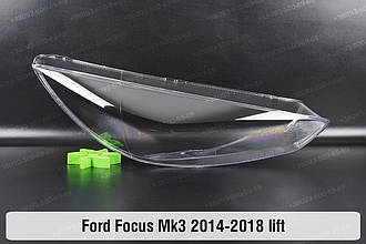 Скло фари Ford Focus Mk3 (2014-2018) III покоління рестайлінг праве