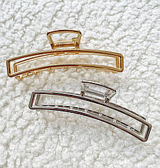 Крабі для волосся гуртом метал 11 см, два кольори 6 шт/пач.