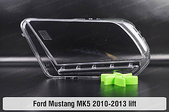 Скло фари Ford Mustang Mk5 (2010-2013) V покоління рестайлінг ліве