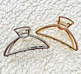 Крабі для волосся гуртом метал 9.5 см два кольори 6 шт/пач.