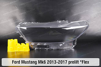 Скло фари Ford Mustang Mk6 (2013-2017) виступ VI покоління дорестайлінг ліве