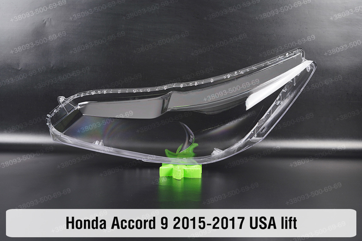 Скло фари Honda Accord 9 USA (2015-2017) IX покоління рестайлінг ліве