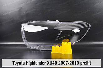 Скло фари Toyota Highlander XU40 (2007-2010) дорест ліве